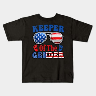 Keeper Of The Gender 4th Of July  Gender Kids T-Shirt